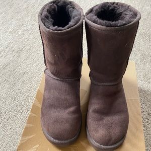 Women’s Uggs Short Classic Boots in Chocolate Brown